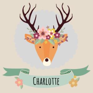 Stag with Flower Crown - Tote Bag Design