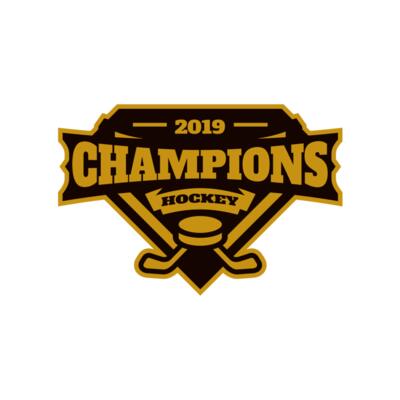 Champions Hockey logo template Thumbnail
