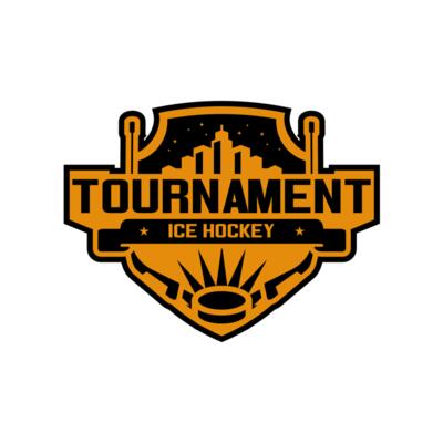 Tournament Ice Hockey logo template 02 Thumbnail