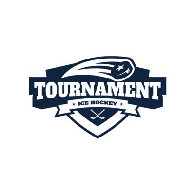 Tournament Ice Hockey logo template 02 Thumbnail