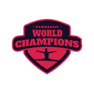 Gymnastic World Champions logo template Thumbnail