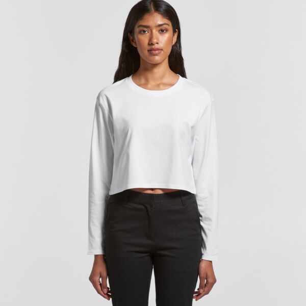 Womens Crop Long Sleeved Tee Thumbnail