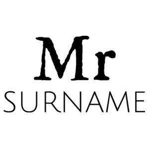 Mr Surname - Pillowcase  Design