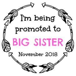 I'm Being Promoted to Big Sister/Brother - Kids Wee Tee Design