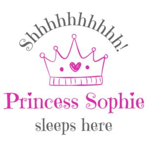 Personalised Princess - Cushion cover Design