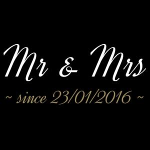 Mr & Mrs Anniversary - Cushion cover Design