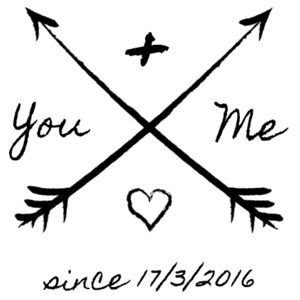 You And Me Since X/X/XXXX - Small Banner (A4) Design