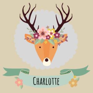 Stag with Flower Crown - Christmas Eve Bag Design