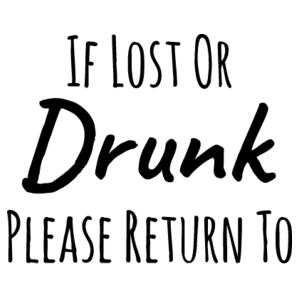 If Lost Or Drunk Please Return To Friend - Womens Sunday Singlet Design