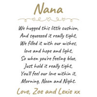 We hugged this little cushion - Cushion cover Design