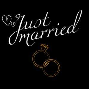 Just Married Anniversary - Womens Maple Tee Design