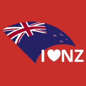 I Love NZ - Womens Maple Tee Design