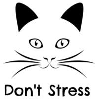 Don't Stress Meowt - Cat Customised T Shirt - Womens Maple Tee Design