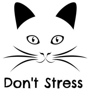 Don't Stress Meowt - Cat Customised T Shirt - Womens Maple Tee Design