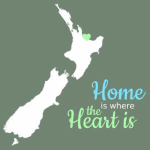 Home Is Where The Heart Is - Custom Personalised Country Crew - Womens Premium Crew Design