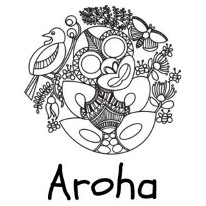 Kiwiana Colour Me In  - Cushion cover Design