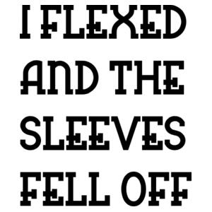 I Flexed And The Sleeves Fell Off - Custom Personalised Fitness Singlet - Unisex Barnard Tank Design