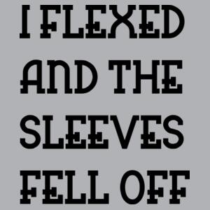 I Flexed And The Sleeves Fell Off - Custom Personalised Fitness Singlet - Mens Authentic Singlet Design