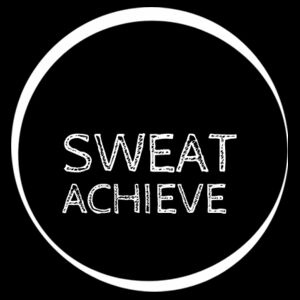 Work, Sweat, Achieve - Personalised Fitness T Shirt - Mens Premium Crew Design