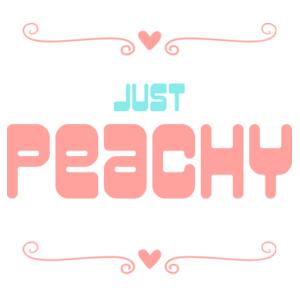 Just Peachy - Kids Youth T shirt Design
