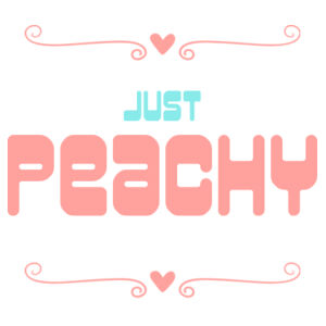 Just Peachy - Kids Youth T shirt Design
