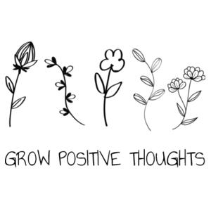 Grow Positive Thoughts - Cushion cover Design