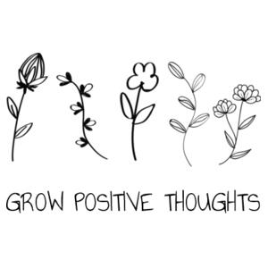Grow Positive Thoughts - Womens Mali Tee Design