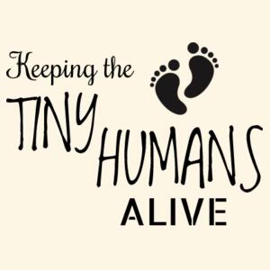Keeping The Tiny Humans Alive - Parcel Tote Design