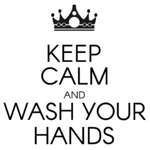 Keep Calm And Wash Your Hands -  Medium Wall Banner (A4) Design