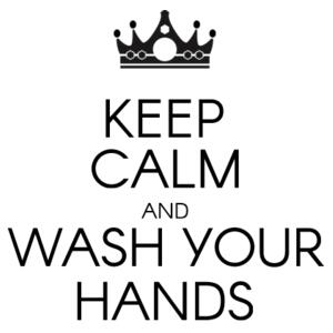 Keep Calm And Wash Your Hands - Unisex Raglan Tee Design