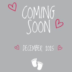 Coming Soon - Baby Announcement  - AS Colour Organic Infant Mini-Me One-Piece Design
