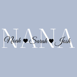 Nana - Personalised Grandchildren - Womens Mali Tee Design