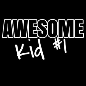 Awesome Kid #1 - Kids Youth T shirt Design