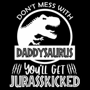 Don't Mess With Daddysaurus - Mens Barnard Organic Tank Design