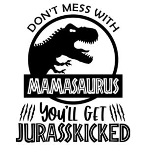 Don't Mess With Mamasaurus - Stainless Bottle with Straw Top Design