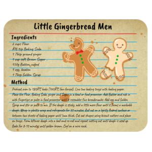 Gingerbread Recipe  - Placemat  Design