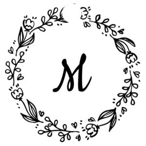 Initial Floral Wreath - Key Ring Design