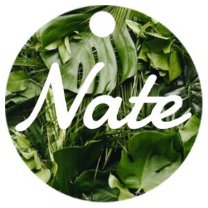 Tropical Leaves - Key Ring Design