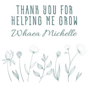 Thank you for helping me grow - Cushion cover Design