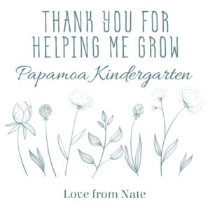 Thank you for helping me grow - Personalise and Customise  - Tea Towel Design