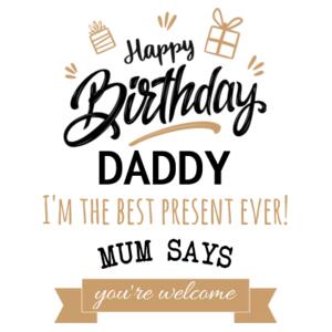 Happy Birthday Daddy - Mini-Me One-Piece Design