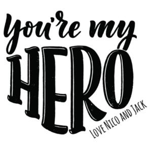 You're my hero  - Can Cooler Wrap Design