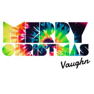 Tie Dye - Large White Canvas Santa Sack Design