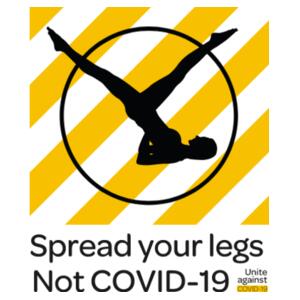 Spread Your Legs Not COVID-19 - Face Mask Design