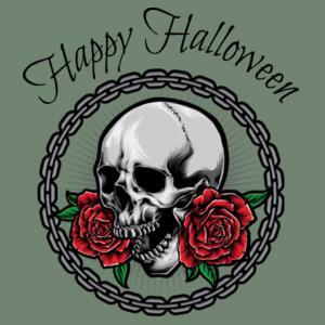 Skull with roses - Kids Youth T shirt Design