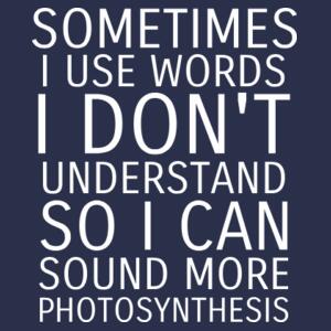 Sometimes I use words I don't understand - Mens Staple T shirt Design
