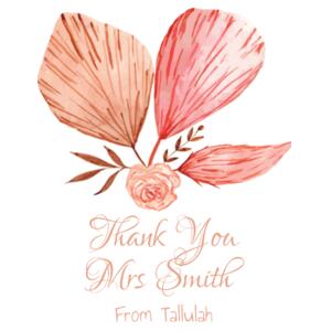 Thank you Watercolour flowers - Tea Towel Design