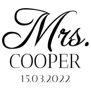 Mrs. with date - Mug Design