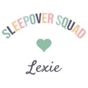 Sleepover Squad Custom name - Pillowcase  Design