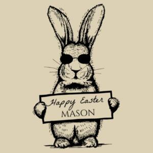 Savage Bunny Happy Easter - Medium Calico Bag Design